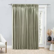 RICARDO Grasscloth 2-Way Pinch Pleated with Back Tabs Patio Panel 04706-80-484-25